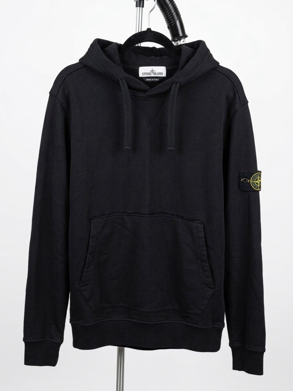 Stone Island Compass Patch Pullover Hoodie Black XL